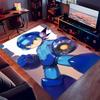 Χαρούμενο Παιχνίδι Rockman Megaman Τυπωμένο Απορροφητικό Πλενόμενο Χαλί, Αντιολισθητικά Πατάκια Μπάνιου, Χαλάκια Κουζίνας, Στρώμα Γιόγκα, Είσοδος Σαλονιού, Κάμπινγκ Πικνίκ Ru