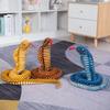 Simulation Cobra Doll Zodiac Snake Doll Plush Toy Python Small Plate Snake Cloth Doll Fake Snake Factory Direct Supply