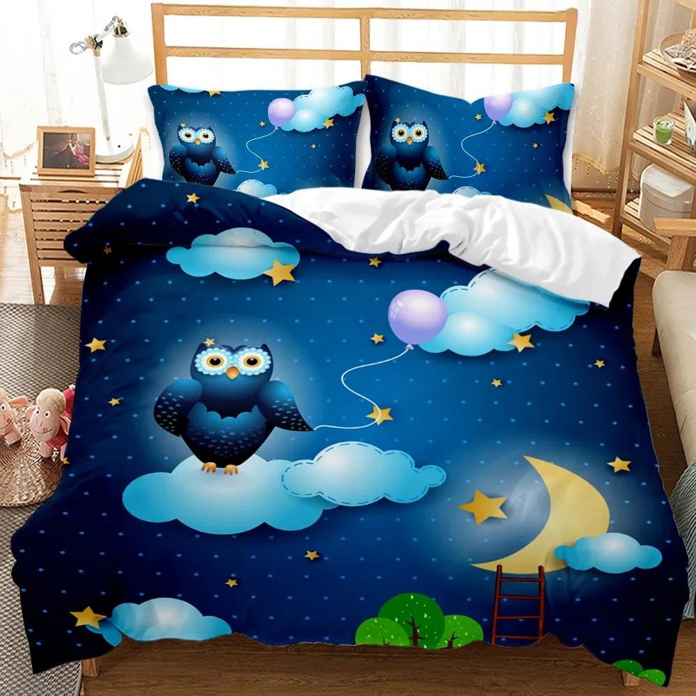 Astronaut Duvet Cover Set, Space Bedding Set for Kids Boys, Sky Galaxy Themed Comforter Cover, QueenKingTwin Size Quilt Cover