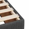 Bed Frame without Mattress Dark Grey 120 x 200 cm Fabric