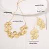 Europe and the United States popular metal leaves light luxury versatile trend fashion niche earrings earrings Yiwu jewelry