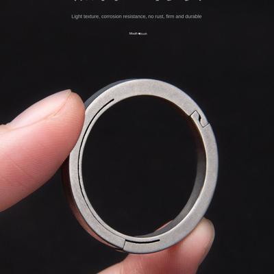 18/22/26/32mm Kroužky na klíče z titanové slitiny Organizér Lehký Klíčenky z titanové slitiny Leštěné Univerzální Dělené kroužky Klíčenka