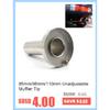 Universal Car Exhaust Muffler Tip Stainless Steel Elbow /Straight Pipe Modified Car Tail Throat Liner Pipe 