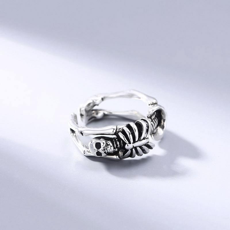 Skull Ring, Men's and Women's Live Ring, Retro and Old Personalized Friends Gift Accessories