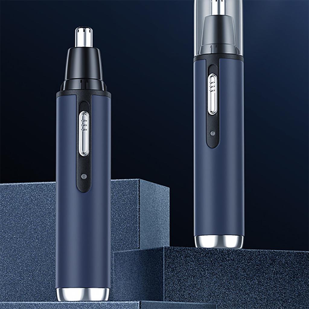 4 in 1 Nasenhaartrimmer Set USB Wiederaufladbar Kabellos Tragbar 400mAh Augenbrauen Bartschneider Set Himmelblau