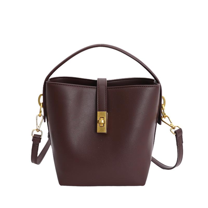 

2025 winter new high-end large-capacity handbag bag women s fashion shoulder messenger bag commuter bucket bag