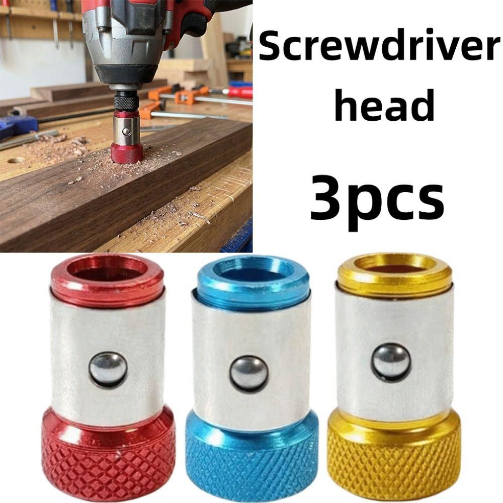 3pcs Durable Magnetic Screwdriver Bit Magnetic Drill Tool Magnetizer  Tool Accessories