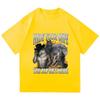Hide Your Wife, Alpha Werewolf Is Coming! Funny Werewolf Meme T-shirt, Trendy Casual Hip-hop Women's Short-sleeved Shirt.Y2K Top