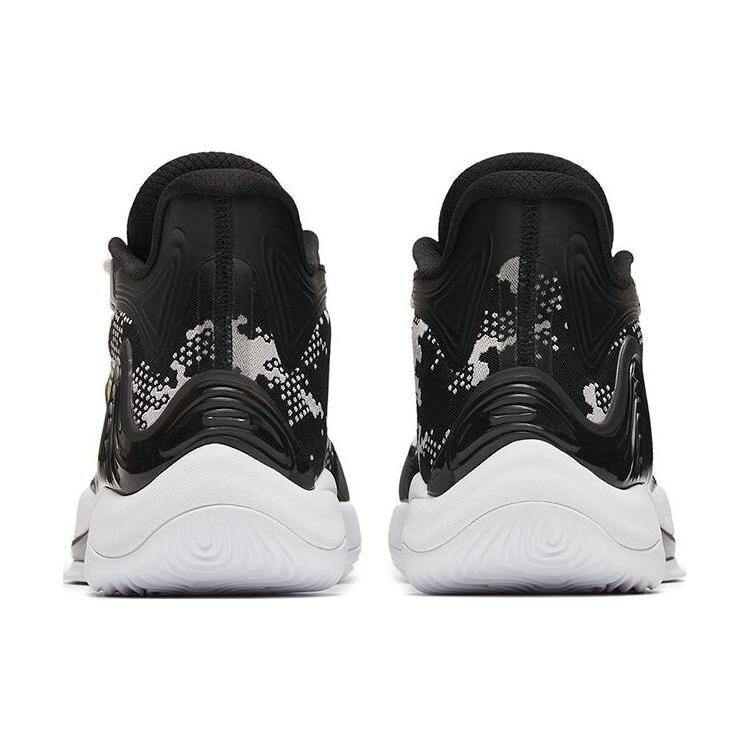 New Anta Mountain 2 Cushioning Anti Slip And Wear Resistant Coverage Support Mid Top Basketball Shoes Men's Black Gray 112241601-2