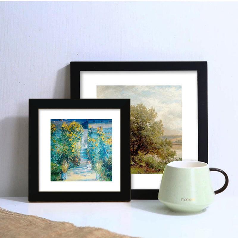 Large Decorative Square Photo Frame for Wall or Desktop Display – Creative Personalized Studio Design