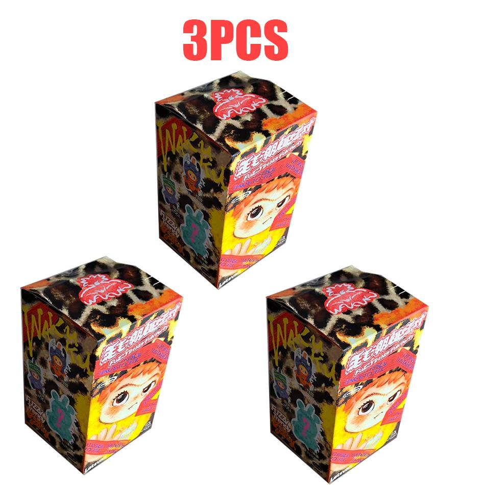 Genuine Letsvan Wakuku Mysterious Blind Box Fuzzy Trendy Fun Party Plush Collection Kid Toy Kawaii Figurine Doll Surprise Gift