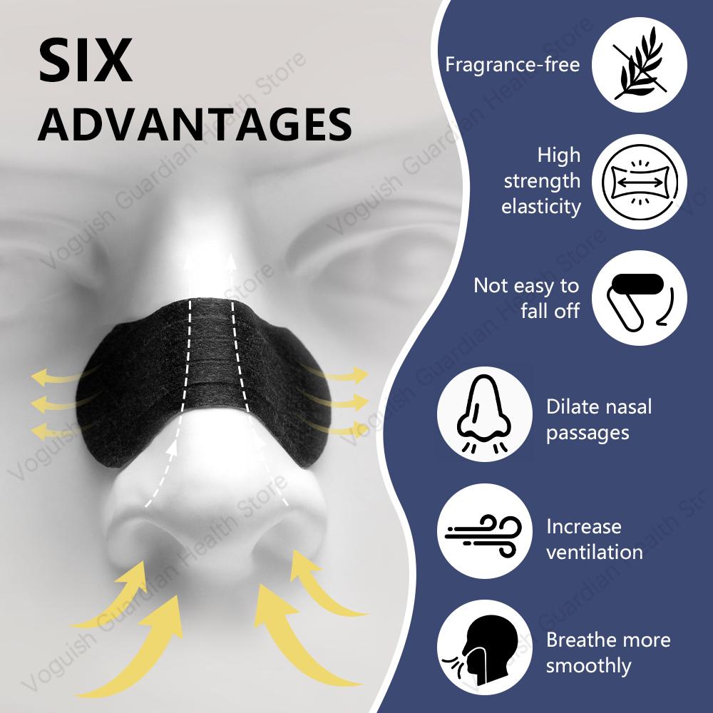 Nasal Strips Portable Breathing Nose Patch Anti Snoring Patch Sleeping Aid Device Easier Breath All Night Healthy Sleep