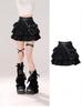 Women's High-waisted Heart-shaped Belt Chain Skirt