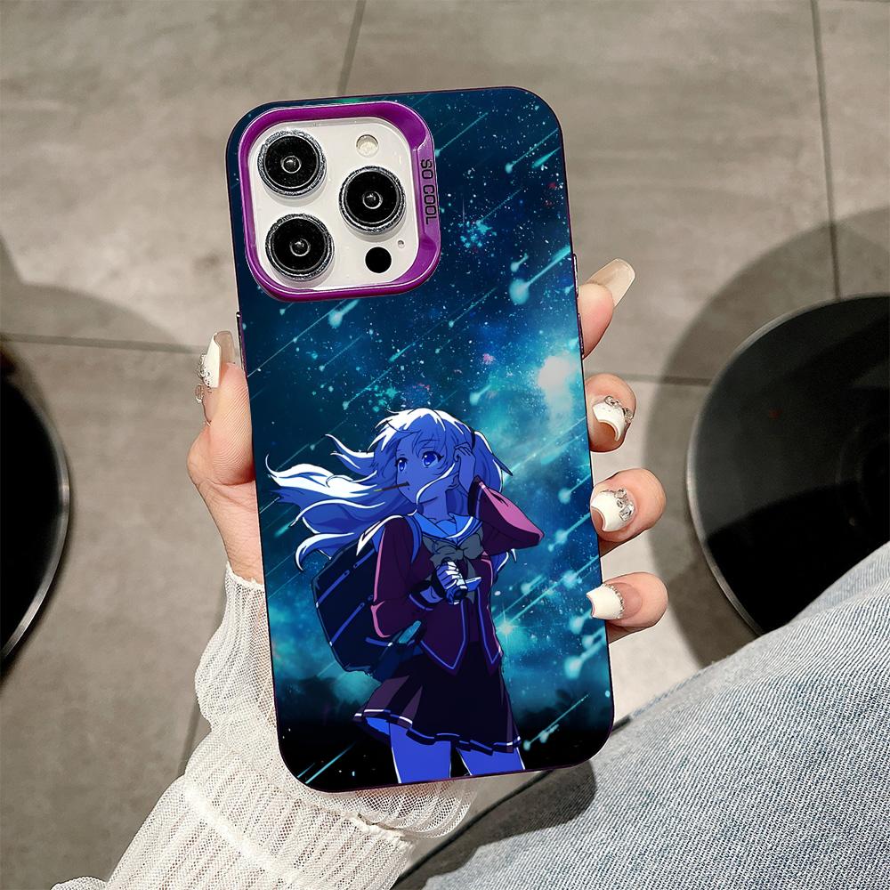 

Charlotte Tomori Nao Purple Translucent Mobile Phone Case for iPhone 17 16 15 14 13 12 11 X XR XS Air Pro Max Plus Colorful iPhone17 Pro