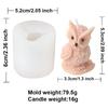 3D Owl Candle Silicone Mold DIY Animal Mold Home Decor Used for Making Candle Cake Chocolate Candy Handmade Soap Gypsum Crafts