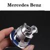 Neuer C200 E200 Für Mercedes Benz 1 Stück 44mm 3D Metall Blau Chrom Stern Motorhaube Logo Emblem Plakette für Mercedes Benz W202 W203 W