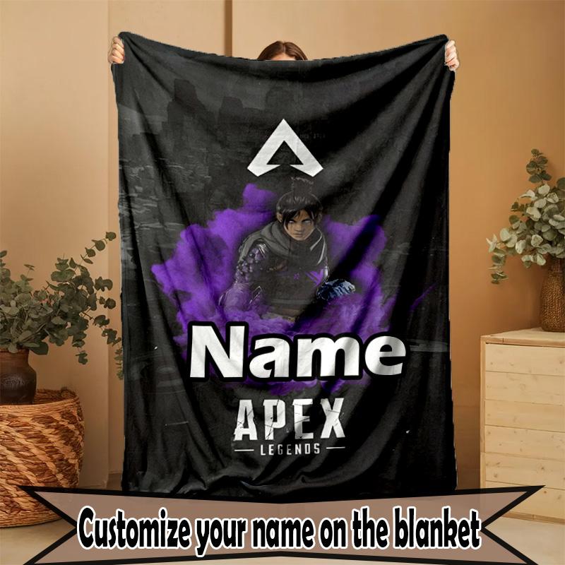 Custom Name Personalized Apex Legends Print Blanket, Home Decor, Bedroom, Sofa, Camping, Couch, Gifts for Birthday Christmas