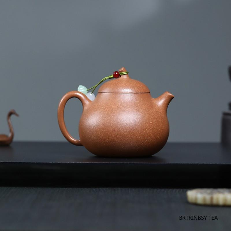150ml Chinese Yixing Purple Clay Teapot Tradition Household Beauty Tea Pot Handmade Eggplant Shape Kettle Zisha Tea Set Teaware