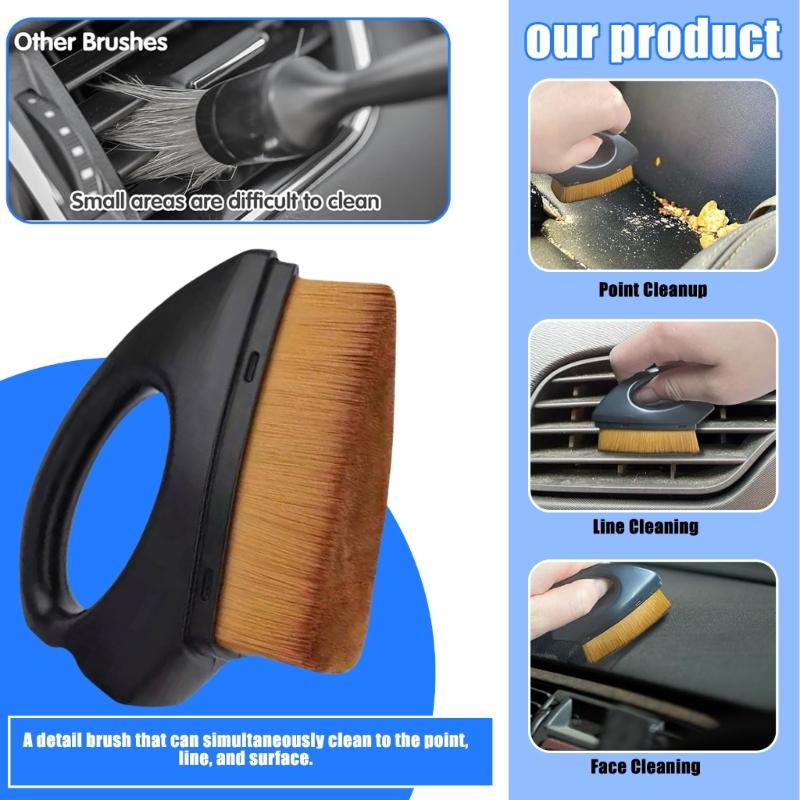 Smooth Application Car Tyre Wheel Dressing Applicator With Handle Cleaning Brushes Suitable For Auto Detail Enthusiasts