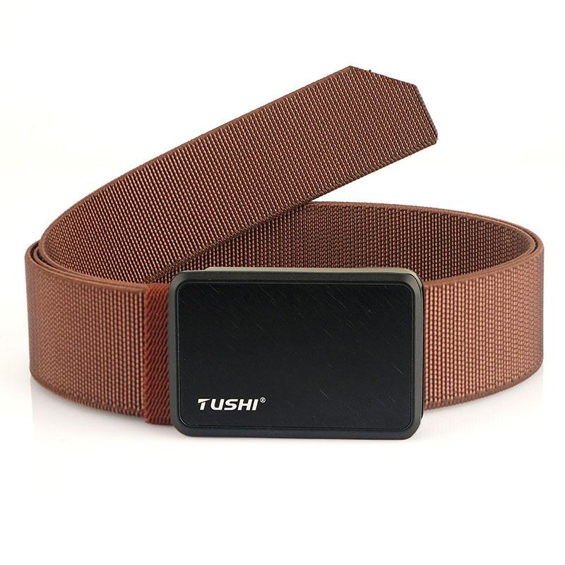 Neuer Pendlergürtel für Herren mit automatischer Schnalle aus Nylon, vielseitiger, dicker Doppelschichtgürtel für die Freizeit im Freien