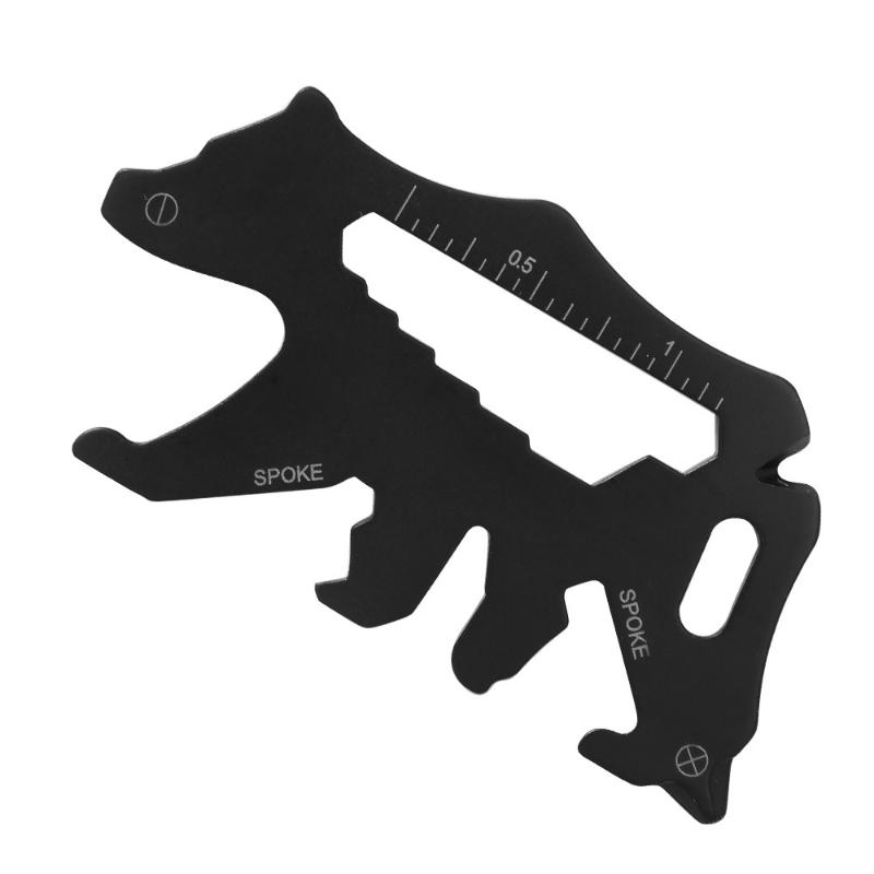 Carabiner Keychain Multi Tool Card Stainless Steel Versatile Bottle Opener for Outdoor Sports Survival Camping