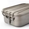 Lunch Box Container Reusable Titanium Portable Picnic Mess Tin for Camping Travel Home