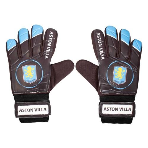 Aston Villa FC Boys Crest Goalkeeper Gloves