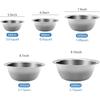 Mixing Bowl Set of 5, Stainless Steel Mixing Bowls, Nesting Whisking Bowl Set for Cooking, Baking, Serving, Food/Salad Prep
