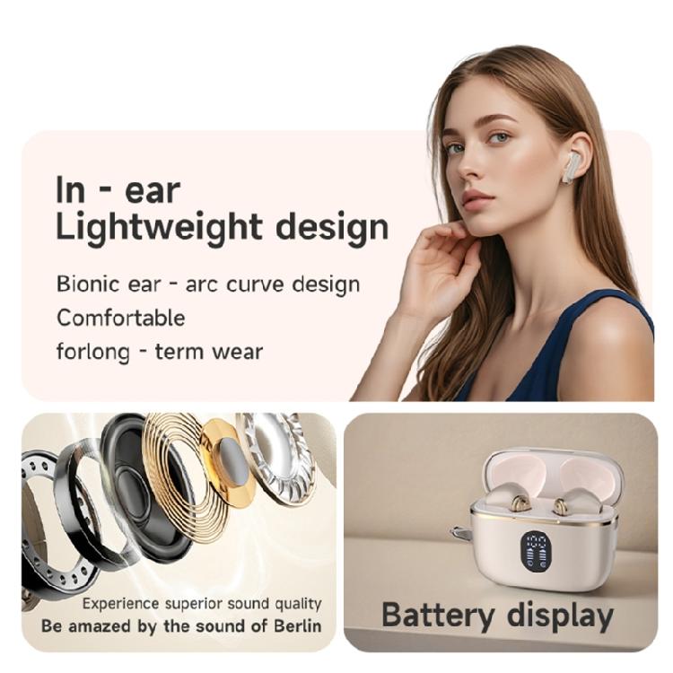 Long Wireless Bluetooth-compatible Earbuds For Conference Study 8Hrs Use Emergency Phone Charging Feature