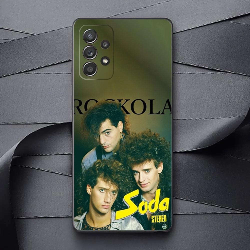 Band SODA S-STEREO  Phone Case For Samsung Galaxy A13,A21s,A22,A31,A32,A52,A53,A71,A80,A91 Soft Black Phone Cover
