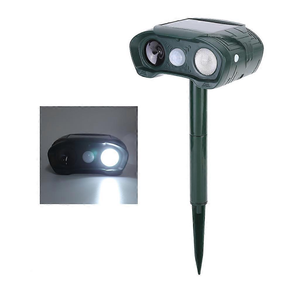 Outdoor Solar Power Ultrasonic Animal Repeller Eco Friendly Bird Mouse Dog Pest Repellent