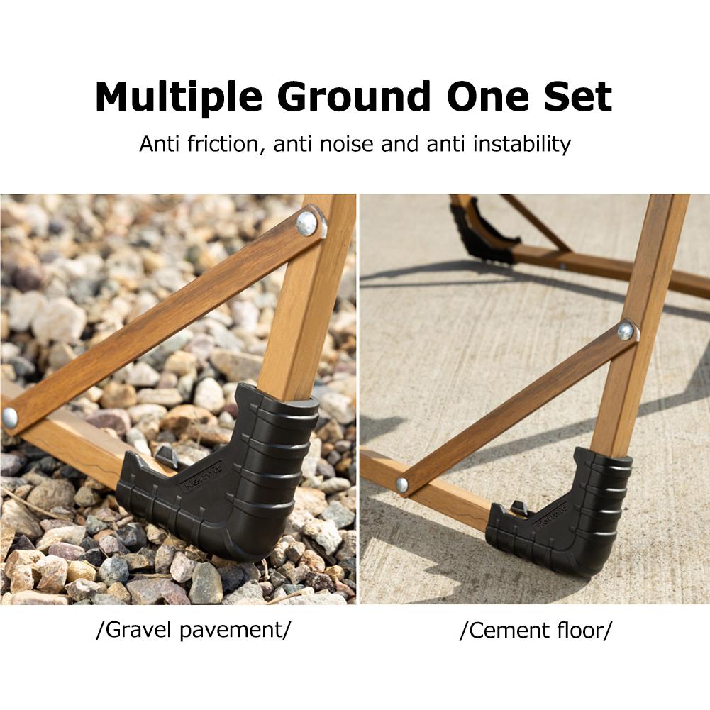 4PCS Outdoor Chair Feet Covers Non Slip Furniture Foot Bottom Protector Anti Scratche Camping Fishing Chair Leg Pad Protection