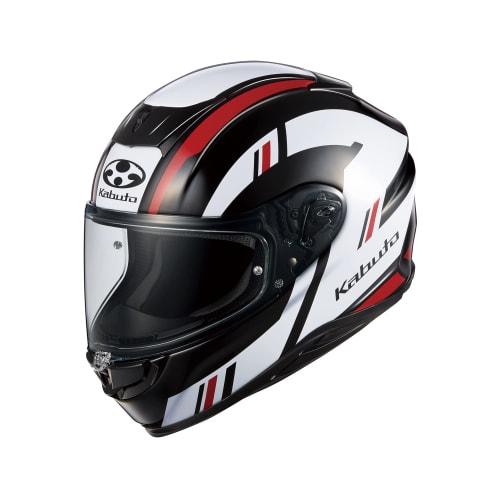 OGK KABUTO Motorcycle Helmet Full Face AEROBLADE6 DYNA Black White Red (Size: M)