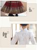 Girls' Velvet Hanfu Ma Mian Skirt Set - Winter 2025 New Chinese Style for Autumn/Winter and New Year Celebrations