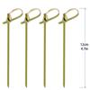 100pcs Disposable Bar Tool Party Decoration Cocktail Picks Bamboo Knot Skewers Stick Fruit Forks Sandwiches