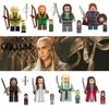 Children's Toy Lord Of The Rings Elf King Building Blocks Abs Plastic Small Particle 4.5 Cm Height