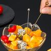 Wine Needle Cocktail Picks Stick Stainless Steel Fruit Picks Reusable Metal Cocktail Skewers Olives Appetizers Tools