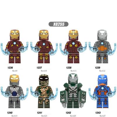Minifigure Building Blocks Avengers 4 Iron Man Building Bricks Toys Children Early Learning Toys