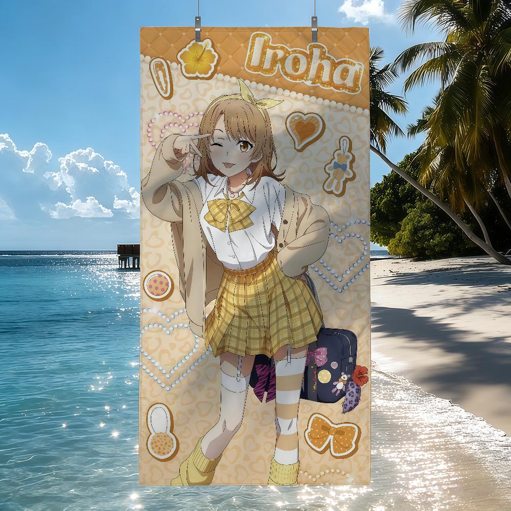 Anime My Teen Romantic Comedy SNAFU Towel Quick Drying Beach Towels Are Suitable For Swimming Pools Camping Yoga And The Gym