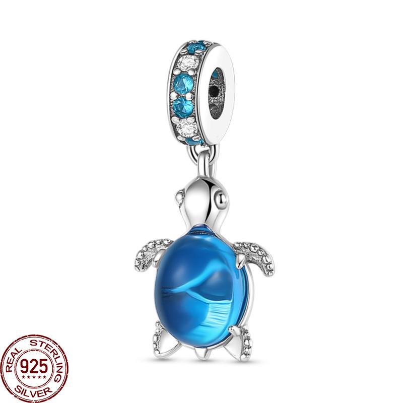Women copper Sea Summer Design Dangle Turtle Starfish Octopus Dolphin Bead Charms Charm Bead Charms Authentic Accessories Bracelets Jewellery