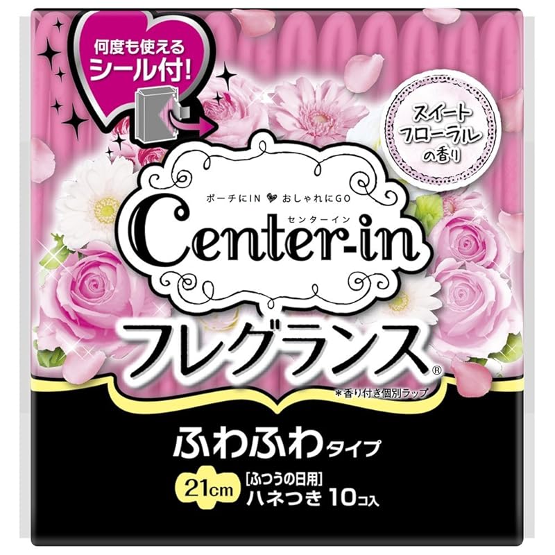 

Unicharm center in compact 1/2 floral Large daytime use (10 pieces) sanitary napkin [Quasi-drugs]