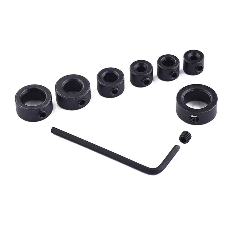 3-12mm Bohrfutter 7 Stück Schwarz Tiefenanschlag Kragenring Bohrer