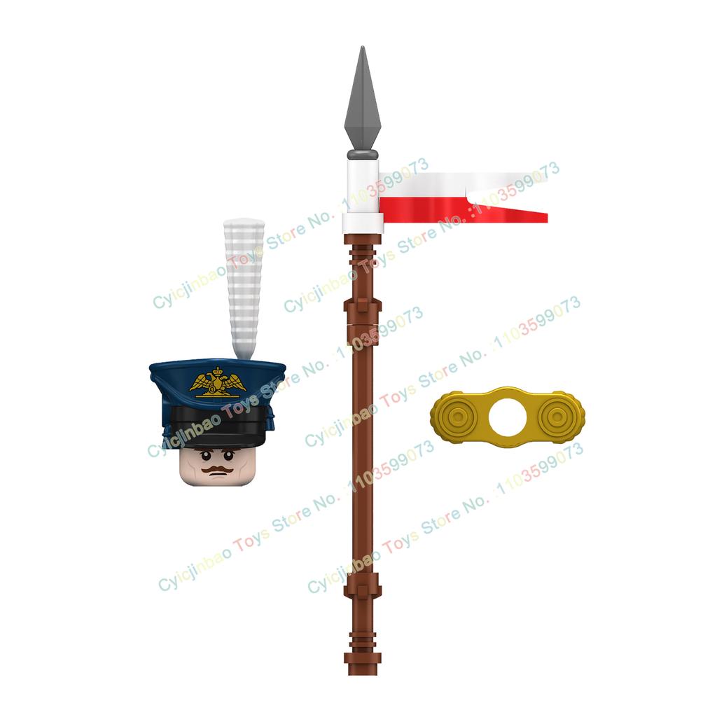 Napoleonische Kriege Britische Französische Füsiliere Dragoner Bausteine Actionfiguren Zubehör Kopf Waffe Kinderspielzeug N001-048