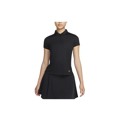 Solid Color Short Sleeve Casual Polo Shirt Women Tops Black DH2310-010