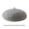Comfortable Women Wool Beret Elastic Warm Painter Cap Solid Color Korean Style British Beanie Hat Autumn