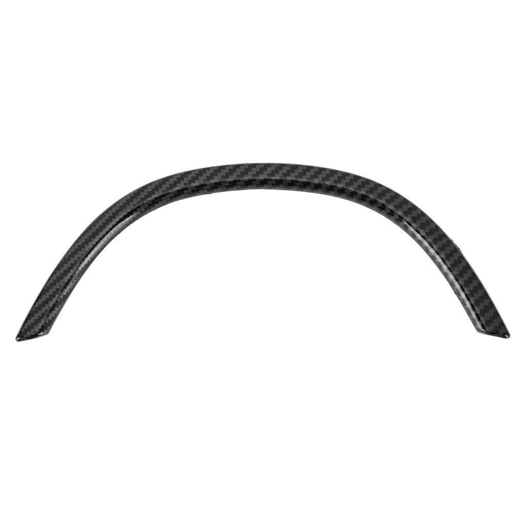 Steering Wheel Panel Cover Decor Sticker Strip Trim Fit for 5 Series F10 2011‑2017Carbon Fiber Style Glossy Black
