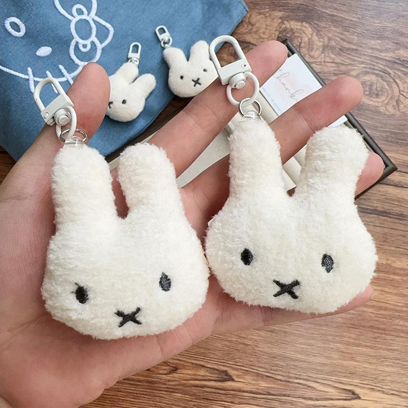 New Cute Miffy Rabbit Plush Keychain Bag Pendant Little Rabbit Versatile Girls Cartoon Kawaii Bag Ornament Gift Toys