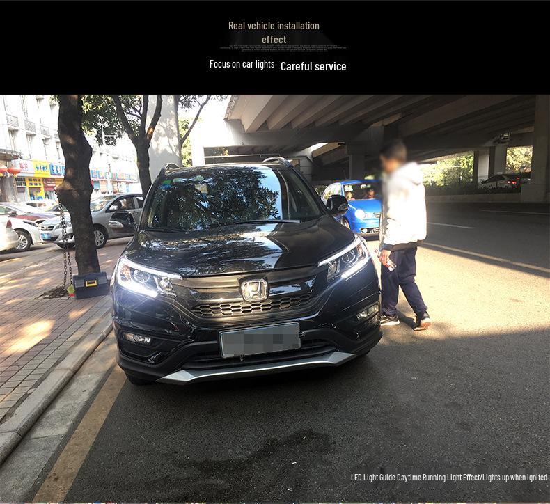 Laser Headlight Assembly: Upgraded Bi-Beam Bi-Lens DRL for 15-17 CRV