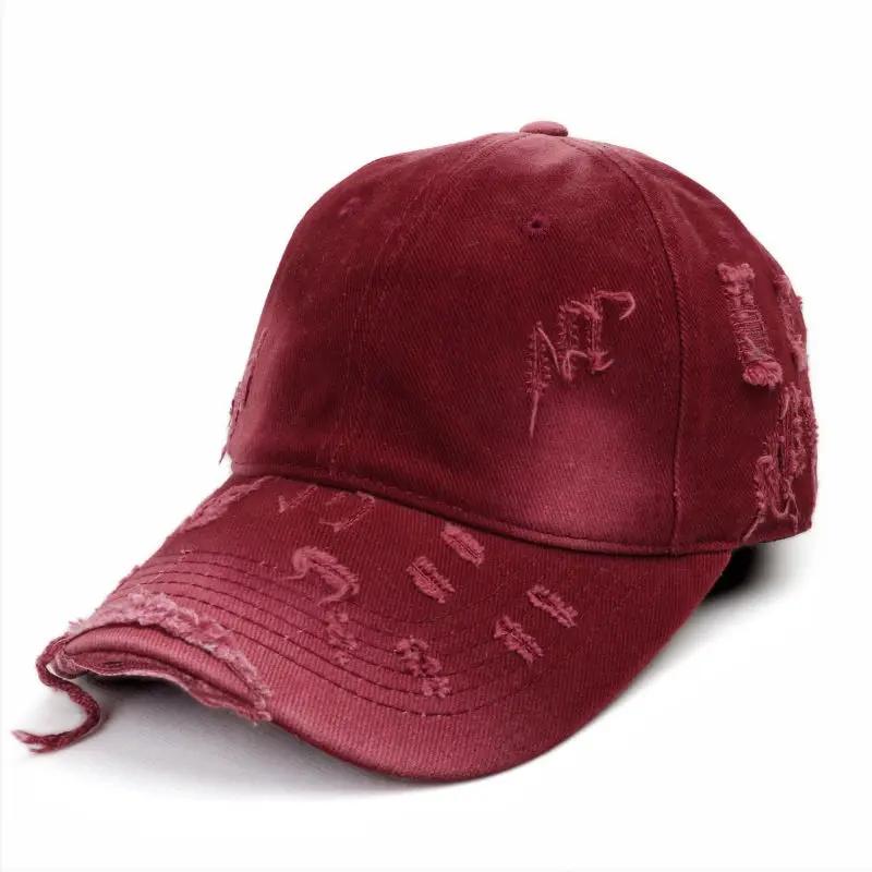

LDSLYJR Four Seasons Cotton Solid Casquette Baseball Cap Adjustable Outdoor Snapback Hats for Men and Women 70 56-60cm Adjustable красный