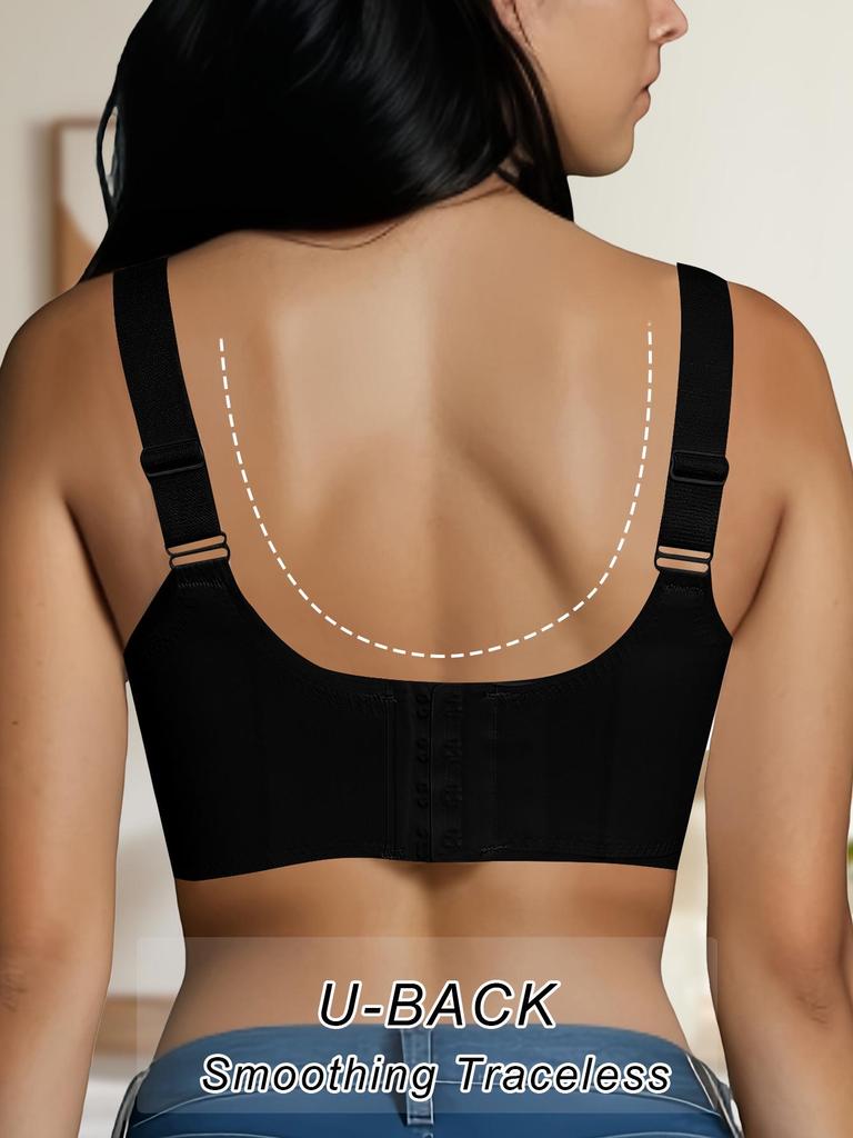 Seamless Wireless Women's Underwear with Removable Pads, European and American Sizes